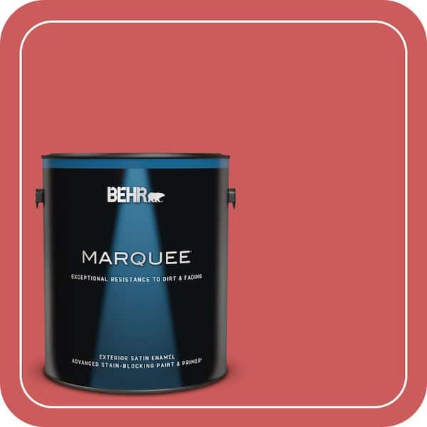 BEHR MARQUEE 1 gal. #P160-5 Pinkadelic Satin Enamel Exterior Paint & Primer (2)