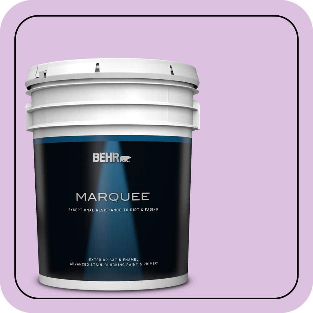 BEHR MARQUEE 5 gal. #P100-3 Epiphany Satin Enamel Exterior Paint & Primer