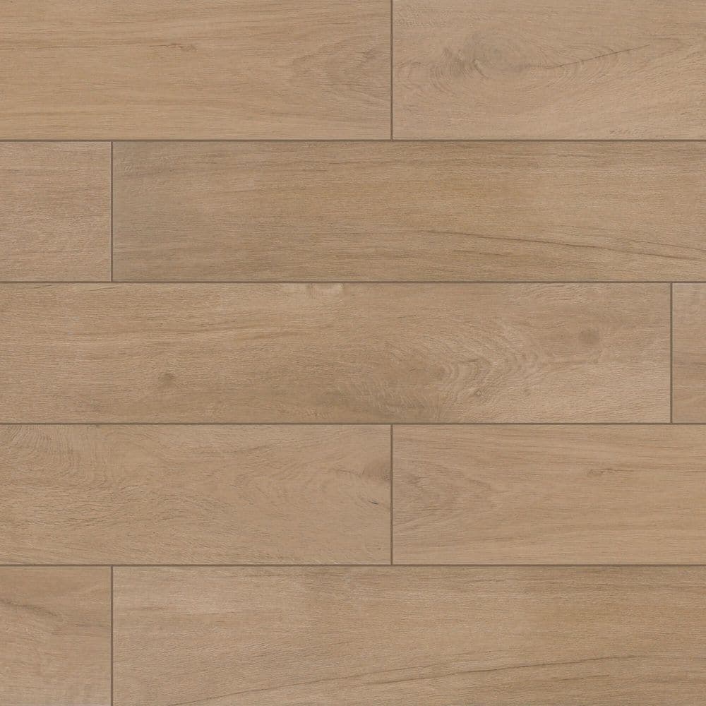 Daltile Suttongrove Oak 8 in. x 48 in. Matte Porcelain Floor and Wall Tile (2.618 sq. ft./each) (2)