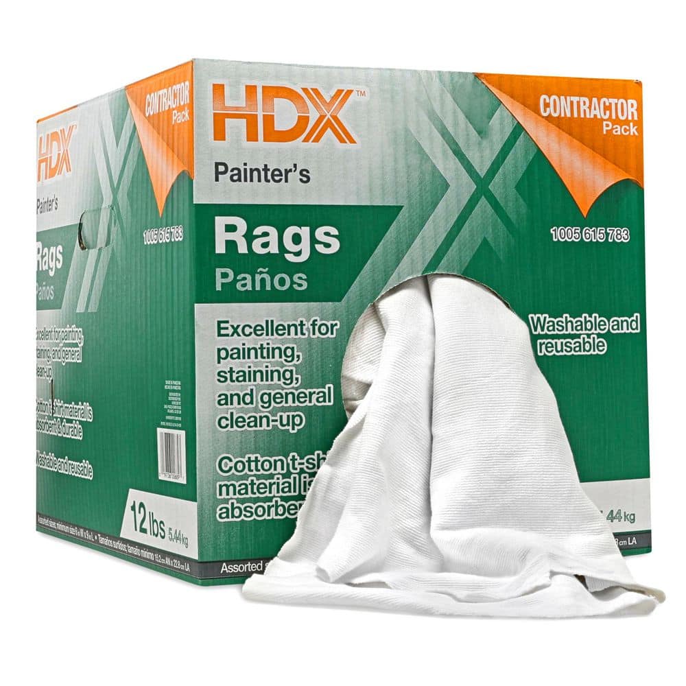 12 lb. HDX Painter's Rags Box (1)