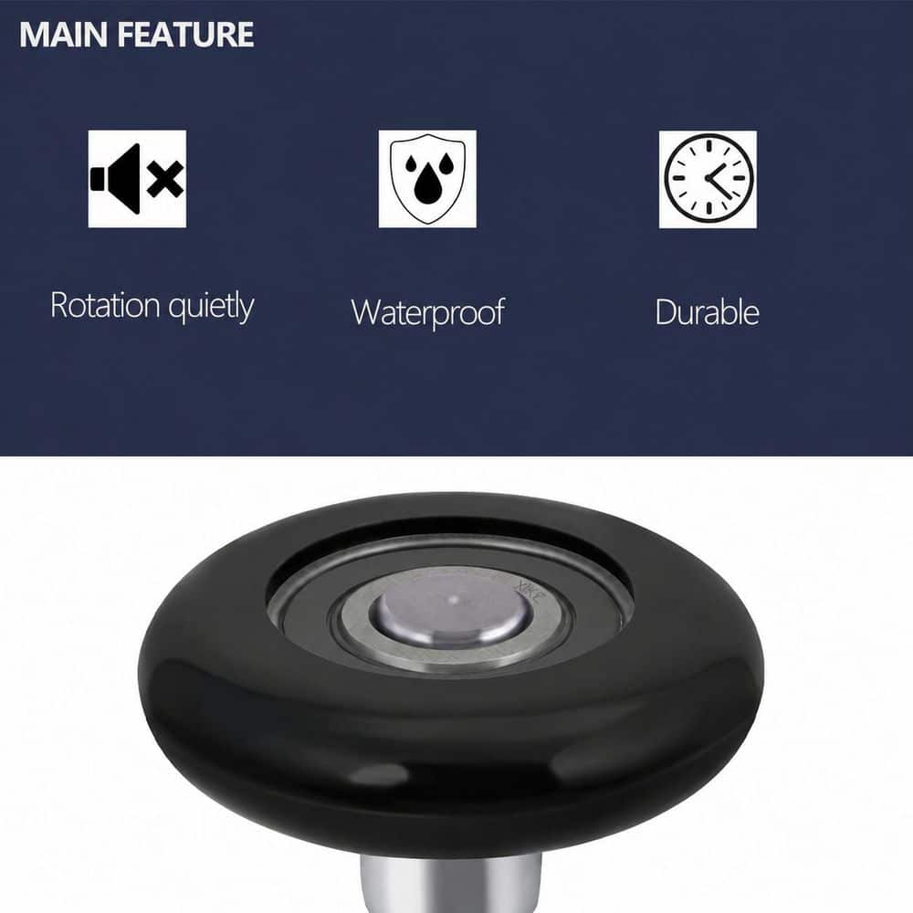 Unbranded 2 in. Flat Round Quiet Durable High Load Garage Door Roller 6200-2RS Precision Bearing Double Seals 10 Pack (2)