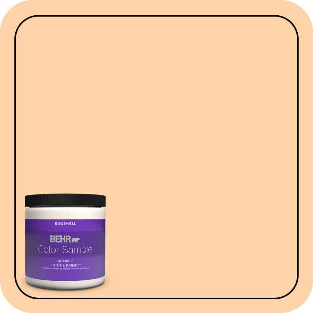 BEHR PREMIUM PLUS 8 oz. #P220-3 Tropical Fruit Eggshell Enamel Interior Paint & Primer Color Sample
