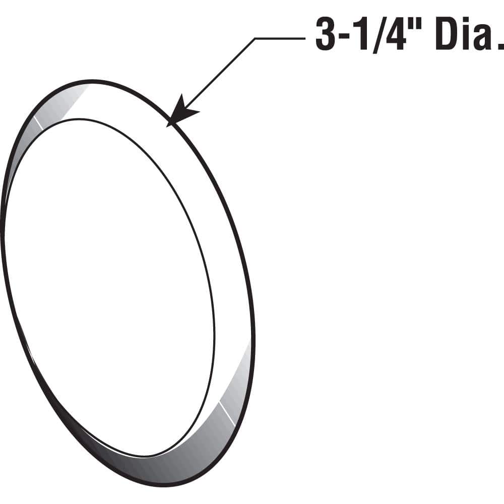 Prime-Line 3 1/4 in., Rigid Vinyl, Ivory, Self Adhesive Wall Protector (3)
