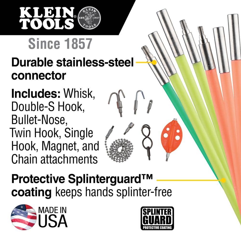 Klein Tools 35 ft. Multi-Flex Glow Rod Set (2)