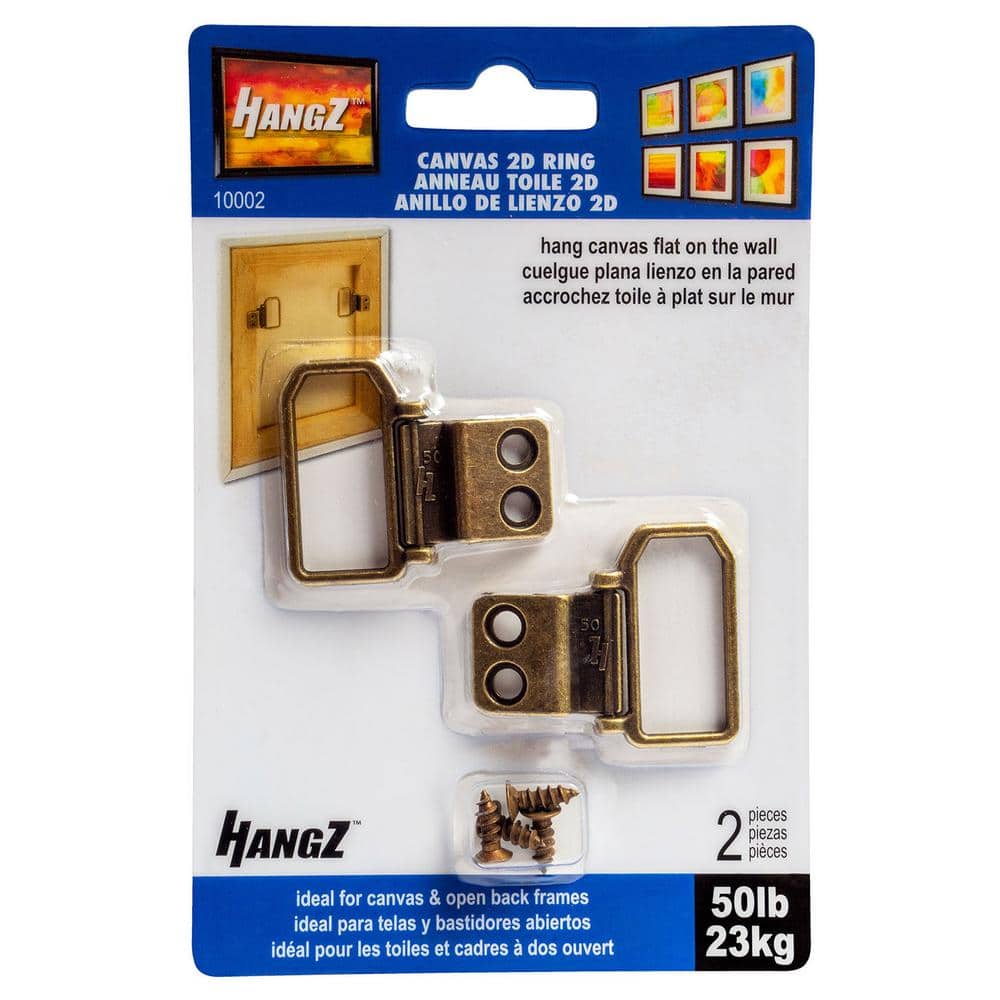 HangZ 50 lb. Canvas 2-Hole D Ring Hanger (2-Pack) (1)