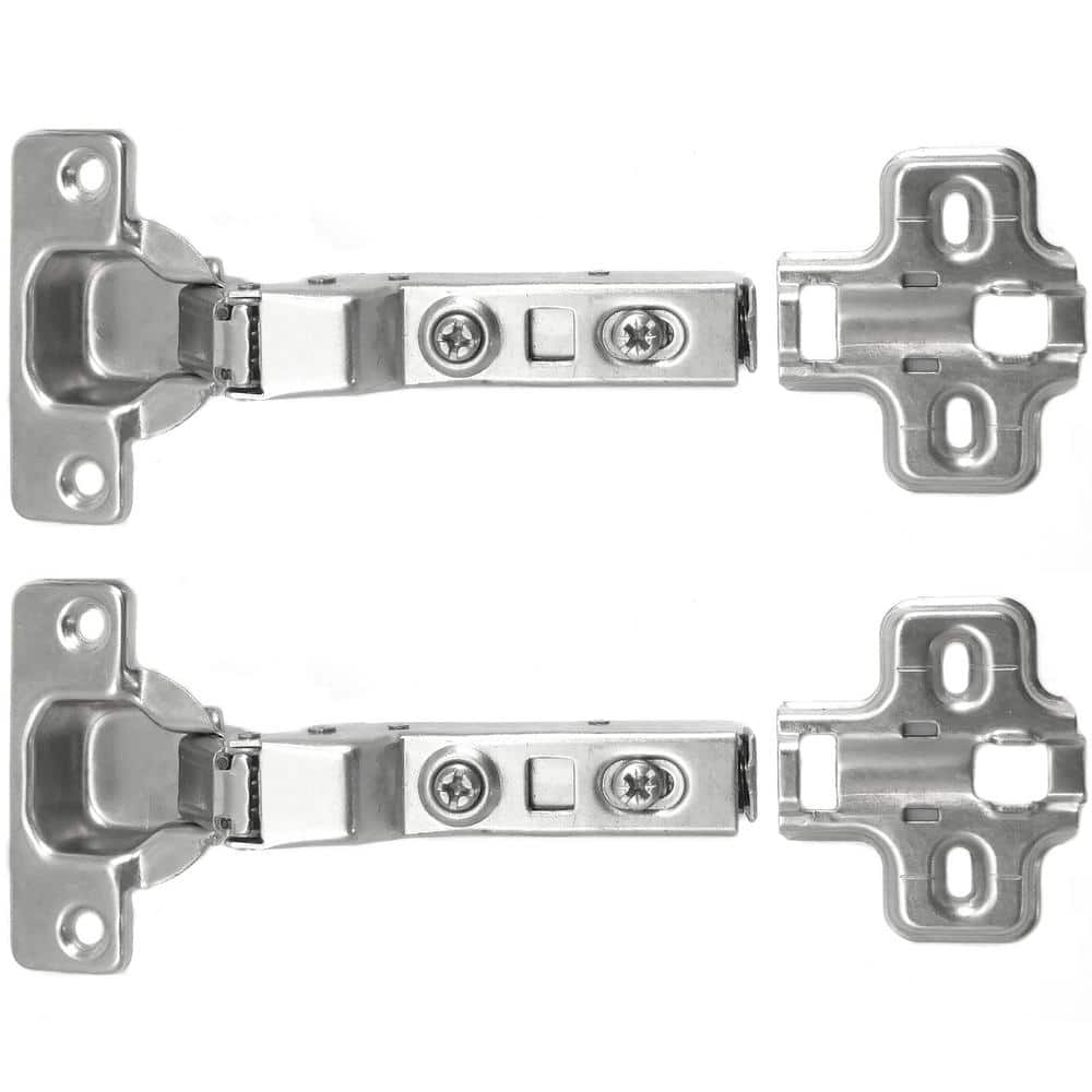 Laurey Full Overlay European Chrome 110-Degree Soft Close Hinge (10-Pack) (2)