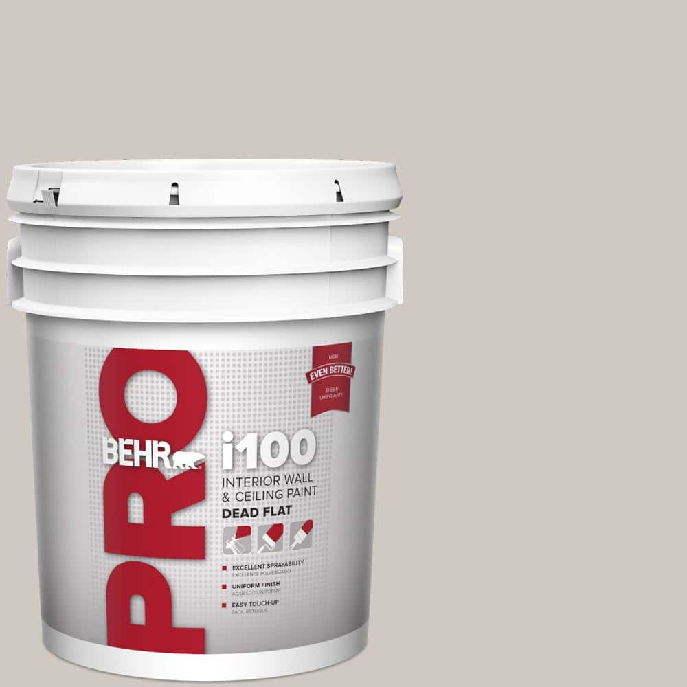 BEHR PRO 5 gal. #HDC-WR14-2 Winter Haze Dead Flat Interior Paint (1)