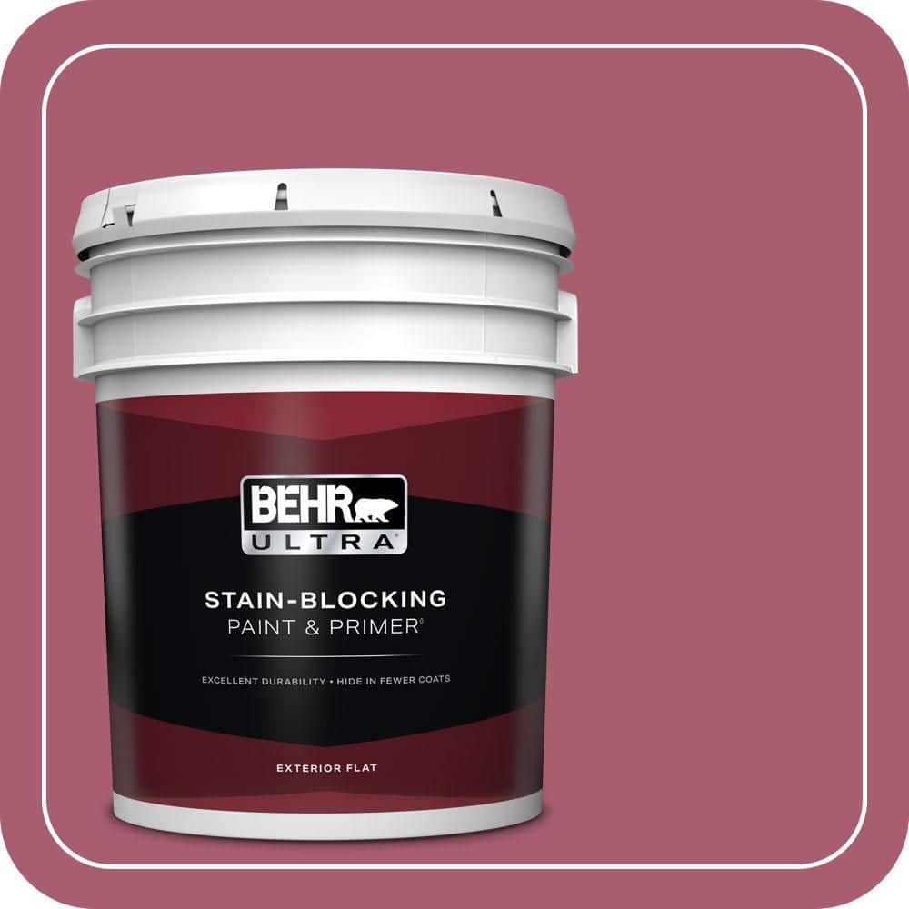BEHR ULTRA 5 gal. #MQ1-07 Shine Baby Shine Flat Exterior Paint & Primer