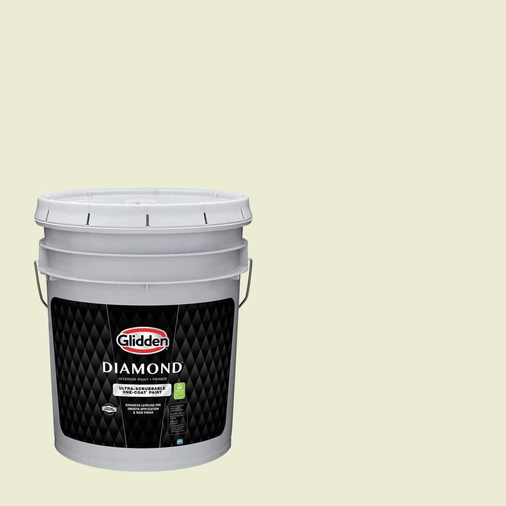 Glidden Diamond 5 gal. PPG1116-1 Just Perfect Ultra-Flat Interior Paint with Primer