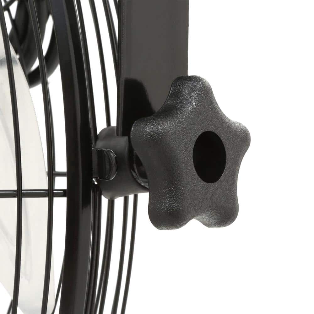 Maxx Air 18 in. 3-Speed High Velocity Tilting Wall Mount Fan in Black with Heavy-Duty Hanging Bar (2)