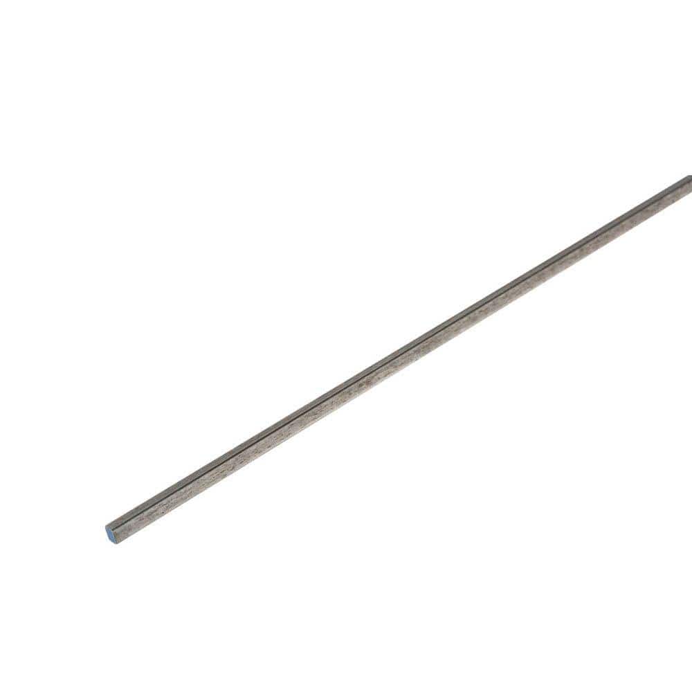 Everbilt 1/4 in. x 3 ft. Plain Steel Solid Square Bar