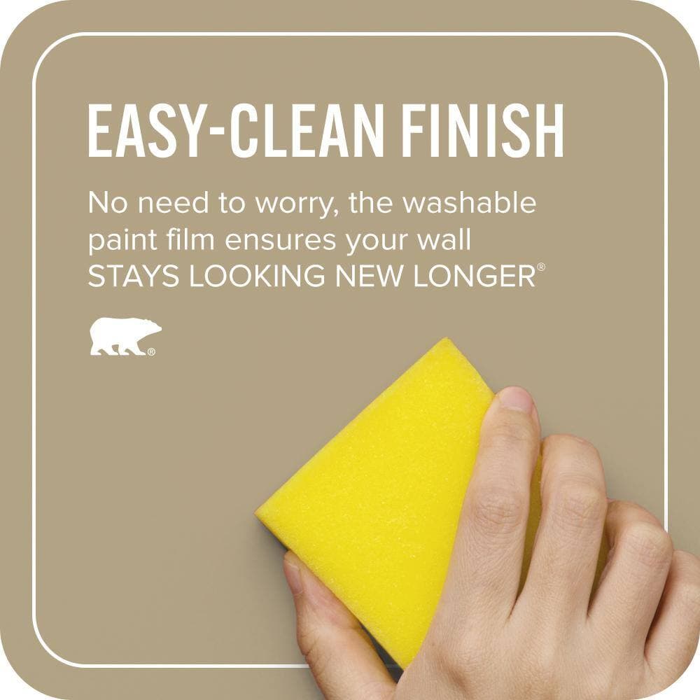 BEHR ULTRA 1 gal. #PPU8-07 Chamois Tan Extra Durable Satin Enamel Interior Paint & Primer (4)