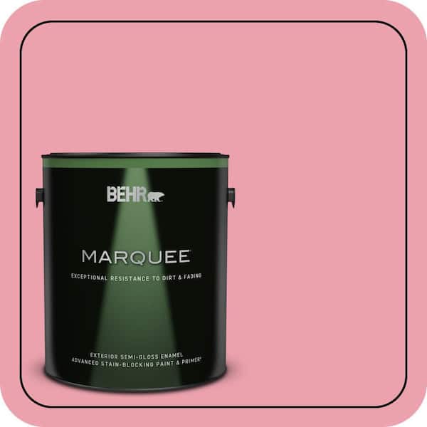 BEHR MARQUEE 1 gal. #P150-3 Pinque Semi-Gloss Enamel Exterior Paint & Primer (2)