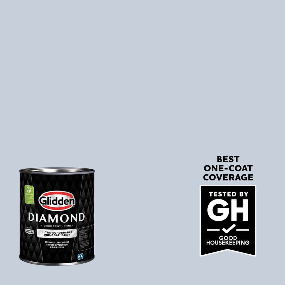 Glidden Diamond 1 qt. PPG1163-2 Memory Lane Flat Interior Paint with Primer