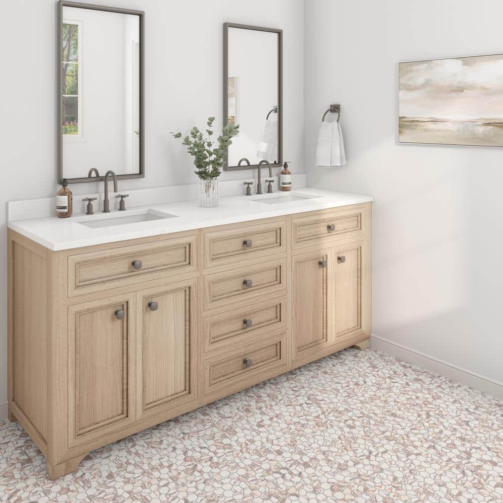 Daltile Lamora Rosewood 12 in. x 10 in. Glazed Ceramic Hexagon Mosaic Tile (0.81 sq. ft./each) (4)