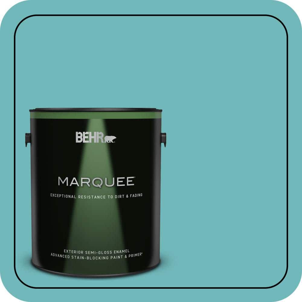 BEHR MARQUEE 1 gal. #510D-5 Surfer Semi-Gloss Enamel Exterior Paint & Primer