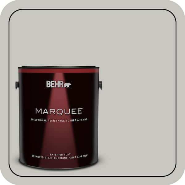 BEHR MARQUEE 1 gal. #PPU24-16 Titanium Flat Exterior Paint & Primer (2)