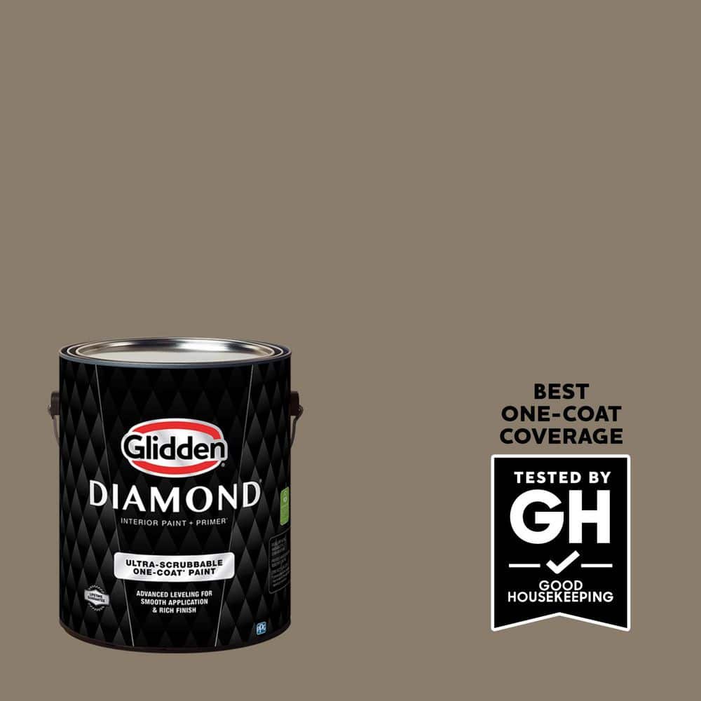 Glidden Diamond 1 gal. PPG1024-6 Patches Flat Interior Paint with Primer