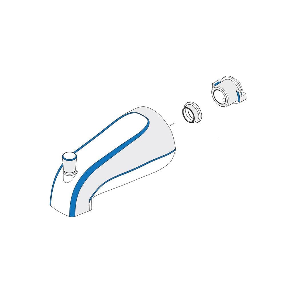 Central Brass 8997-M1 Double Handle 1-Spray Tub and Shower Faucet 1.75 GPM in. Chrome Valve Included (2)