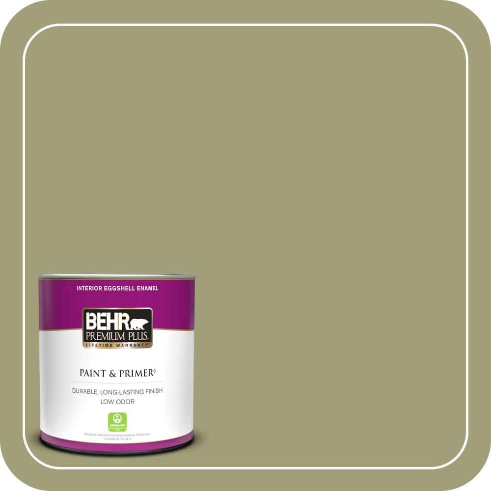 BEHR PREMIUM PLUS #MQ6-57 Bermuda Grass One-Coat Hide Enamel & Primer