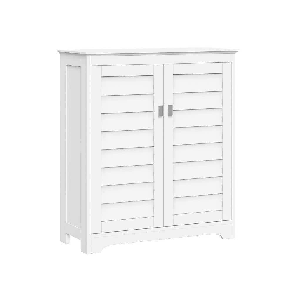 RiverRidge Home Brookfield 28.5 in. W x 11.81 in. D x 32.31 in H White 2-Door Floor Linen Cabinet for Bathroom and Laundry Storage (2)