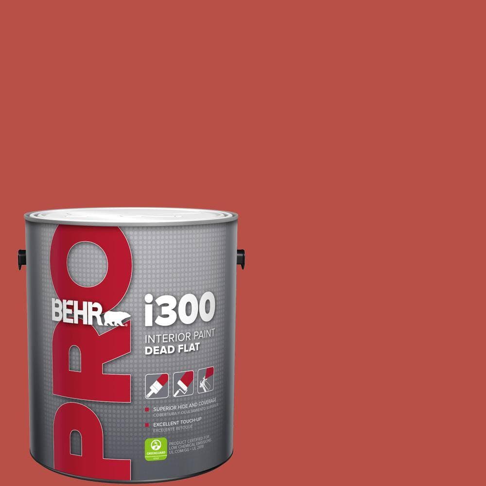 BEHR PRO 1 gal. #HDC-MD-16 Cherry Red Dead Flat Interior Paint (1)