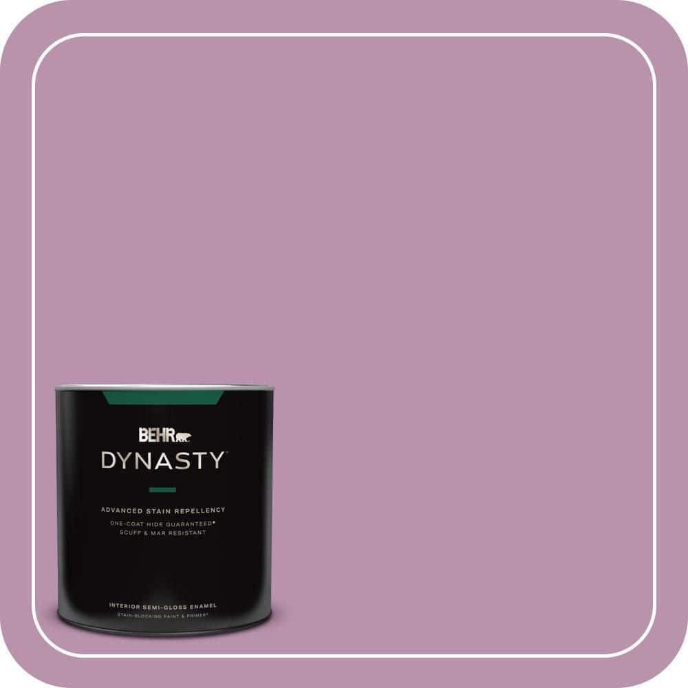 BEHR DYNASTY 1 qt. #680D-5 Bed of Roses Semi-Gloss Enamel Interior Stain-Blocking Paint and Primer