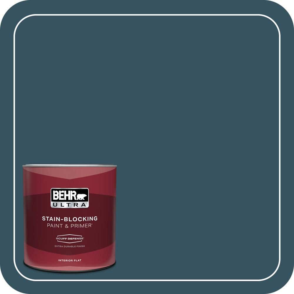 BEHR ULTRA 1 qt. #MQ5-24 Opera Glasses Extra Durable Flat Interior Paint & Primer