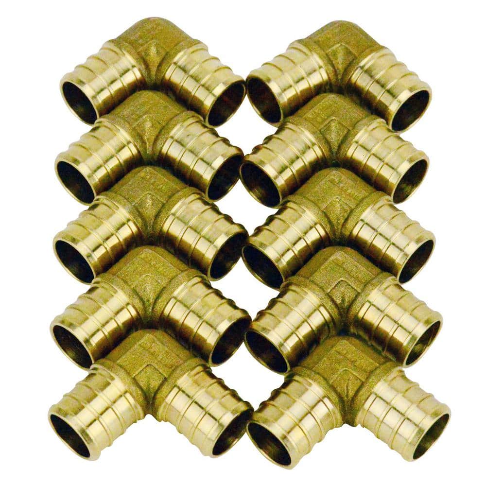 Apollo 3/4 in. Brass PEX-B Barb 90 Elbow (10-Pack)