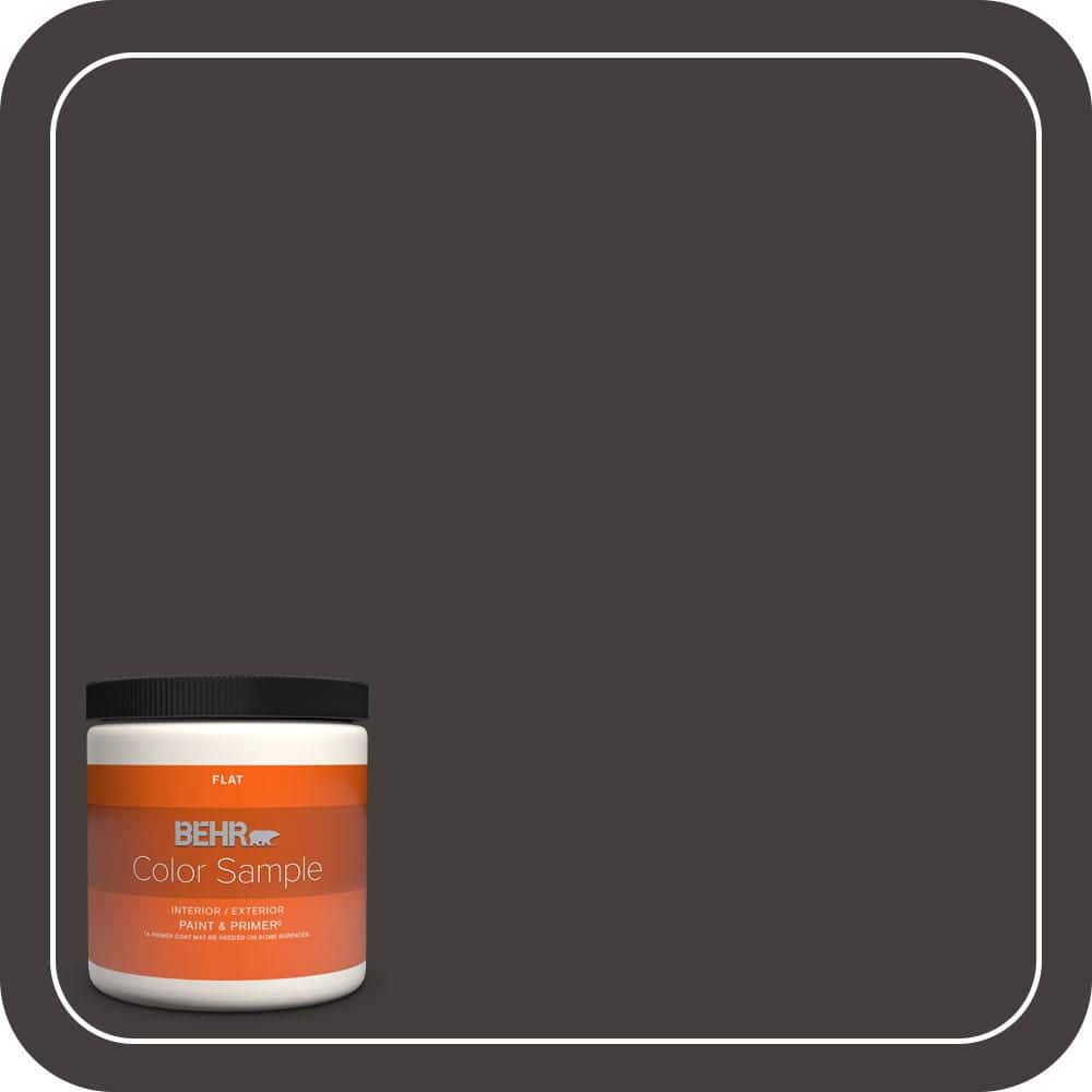 BEHR PREMIUM PLUS #MQ1-35 Off Broadway Flat Interior/Exterior Paint & Primer Color Sample (1)