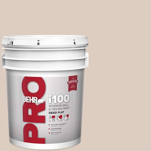 BEHR PRO 5 gal. #N190-2 Stonewashed Brown Dead Flat Interior Paint (2)