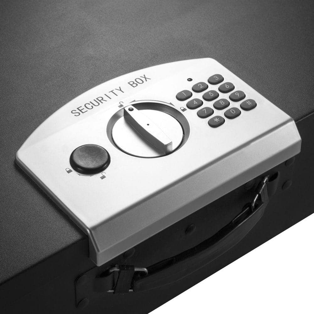 BARSKA 0.63 cu. ft. Steel Safe Digital Portable Keypad Lock Box, Black (3)
