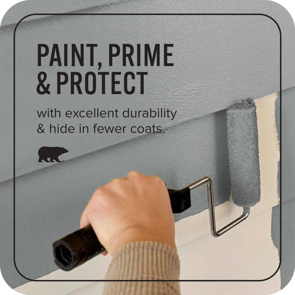 BEHR ULTRA 5 gal. #N460-5 Slate Rock Satin Enamel Exterior Paint & Primer (3)