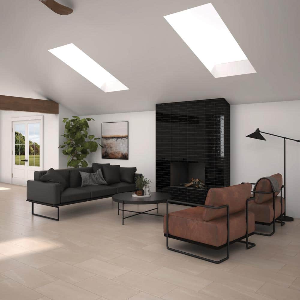 Daltile Rorington Taupe 12 in. x 24 in. Glazed Porcelain Floor and Wall Tile (1.95 sq. ft/Each) (4)
