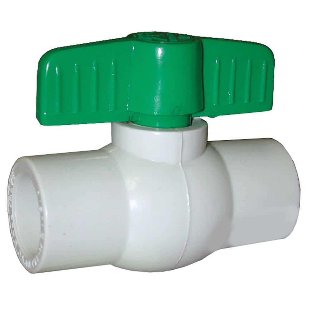 JONES STEPHENS . PVC Straight Ball Valve with Solvent Ends