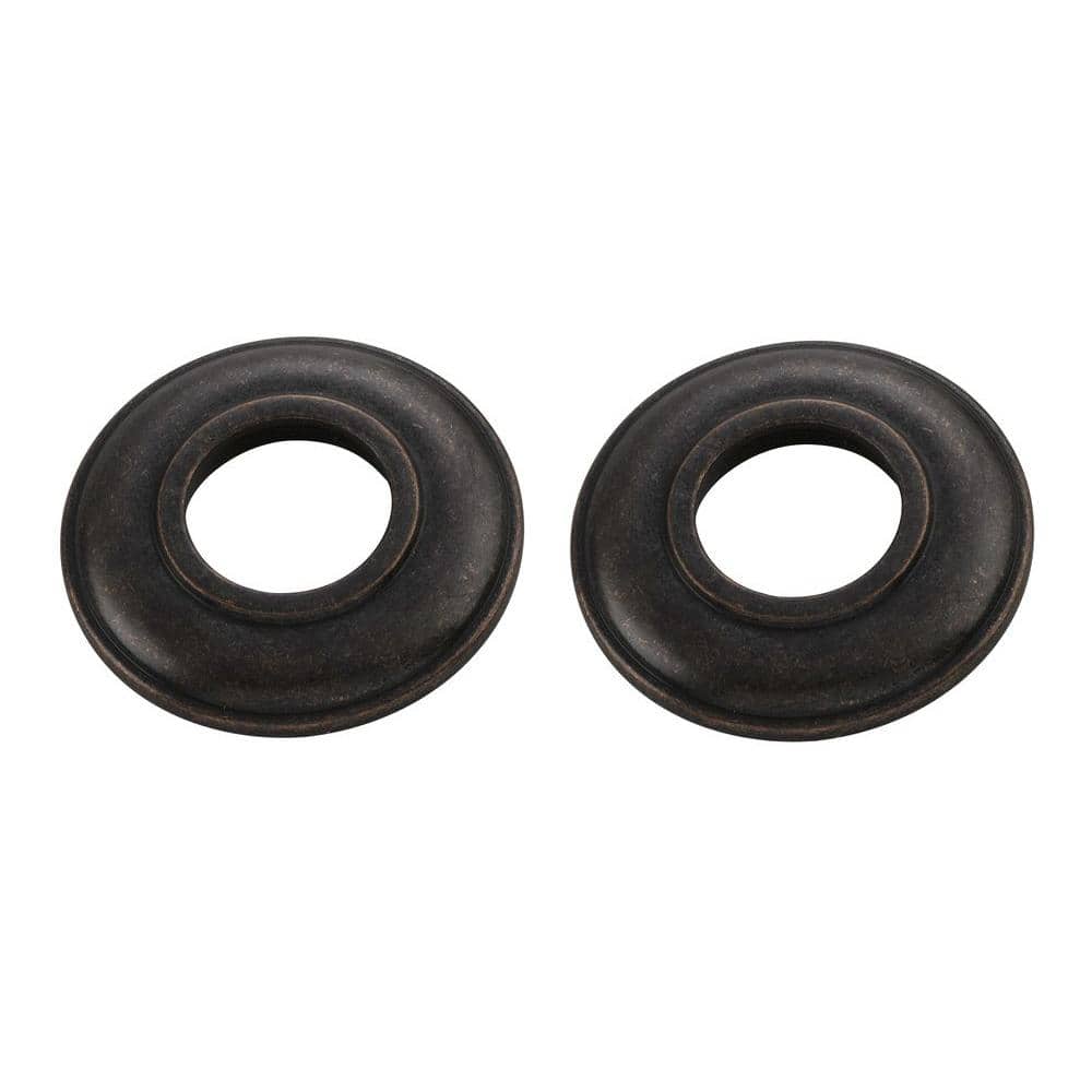 Glacier Bay Estates Pair of Handle Flanges, Heritage Bronze (1)