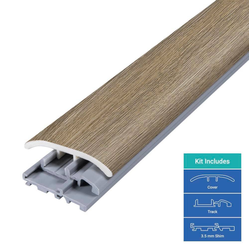 PERFORMANCE ACCESSORIES Edwards 0.31 in. T x 2 in. W x 78.7 in. L Vinyl 4-in-1 Molding (3)