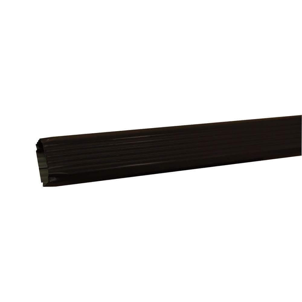 Amerimax Home Products 3 in. x 4 in. x 120 in. Dark Bronze Aluminum Downspout (1)