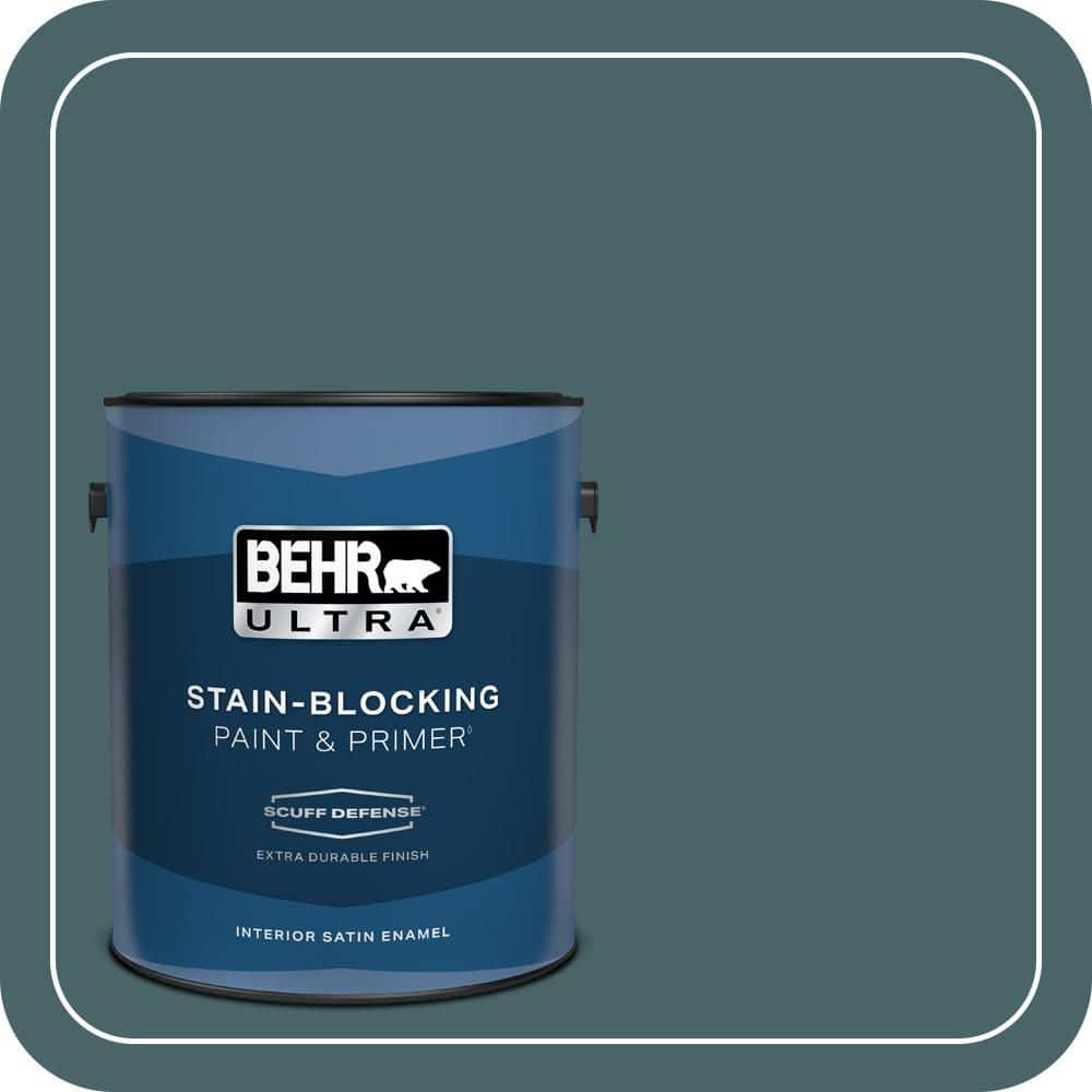 BEHR ULTRA 1 gal. #MQ6-02 Walk Me Home Extra Durable Satin Enamel Interior Paint & Primer