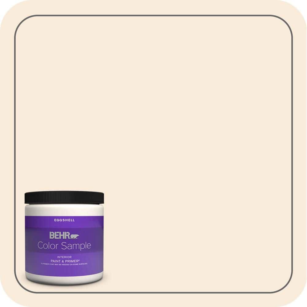 BEHR PREMIUM PLUS #PPH-12 Ivory Enamel Exterior Stain-Blocking Paint & Primer (1)