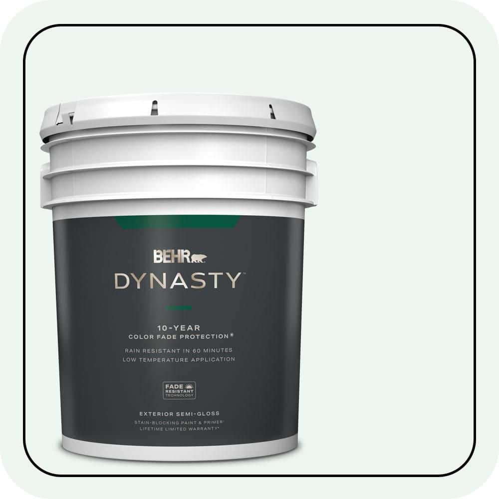 BEHR DYNASTY 5 gal. #T13-14 Heavy Sugar Semi-Gloss Exterior Stain-Blocking Paint & Primer