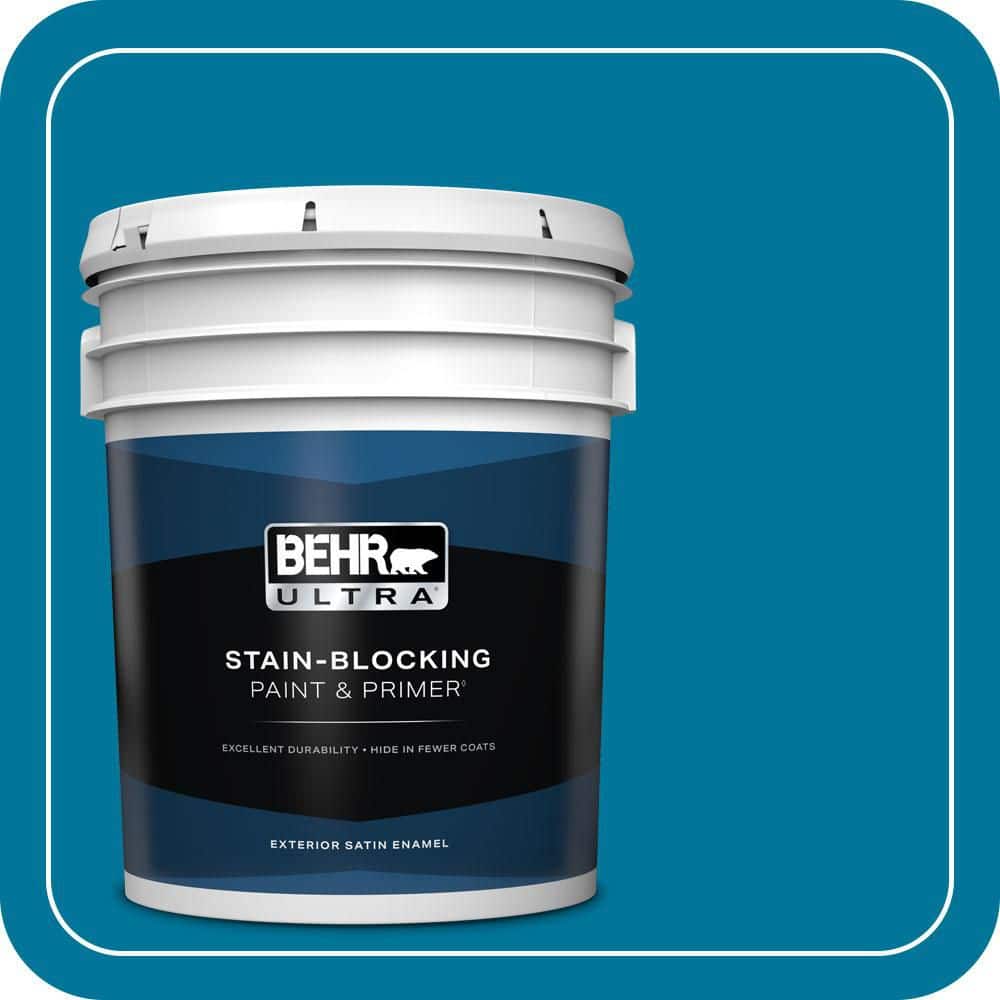 BEHR PREMIUM PLUS #P490-7 Mayan Treasure Exterior Stain-Blocking Paint & Primer (1)