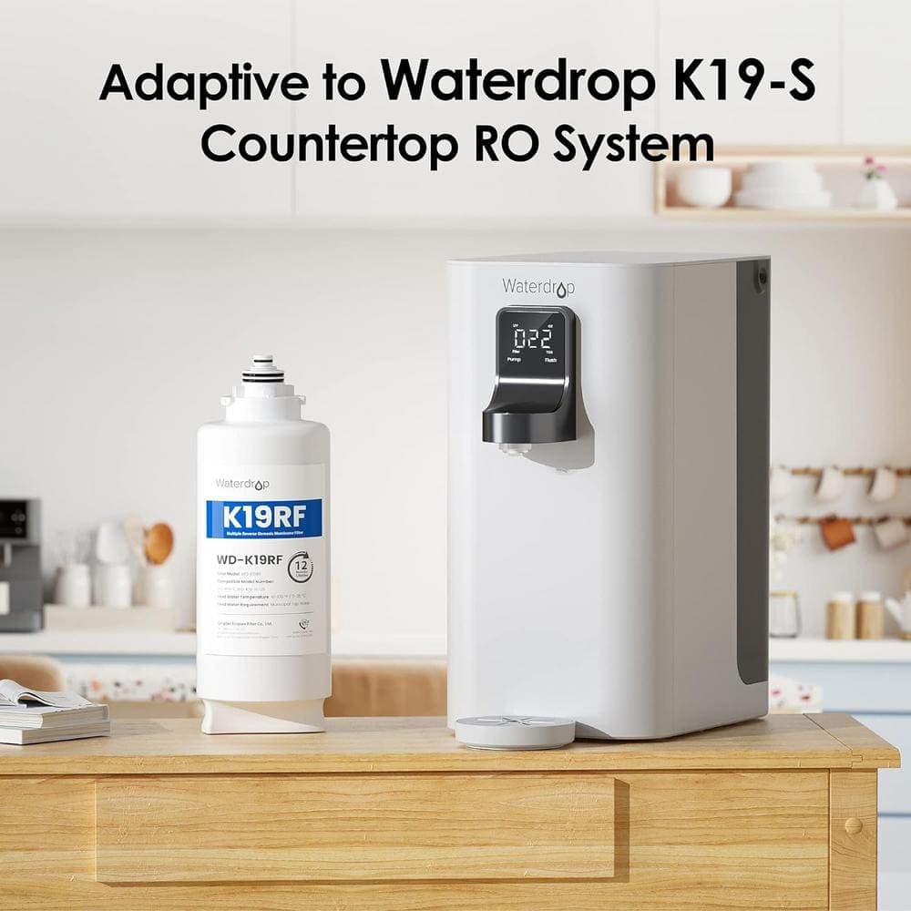 Waterdrop B-WD-K19RF Filter, Replacement for WD-K19-S and WD-K19-H, 12-month Lifetime (3)