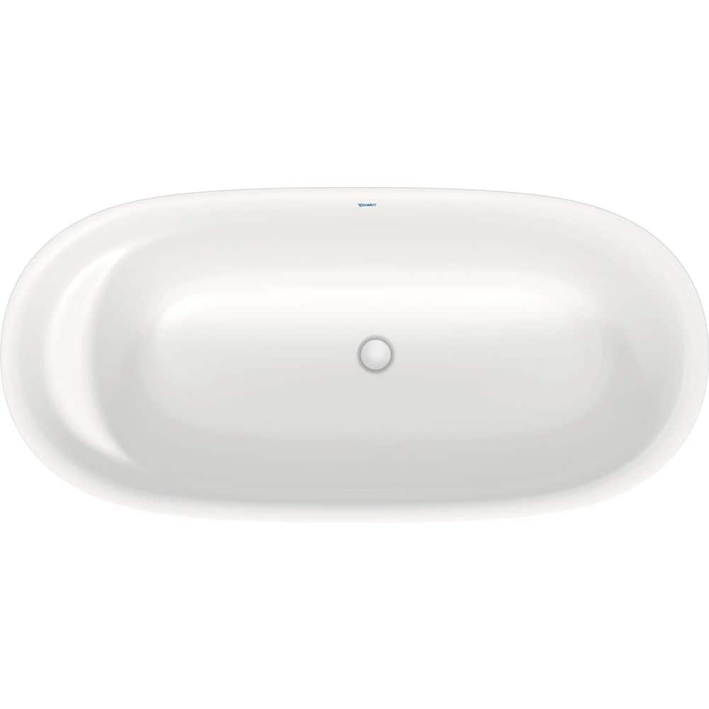 Duravit Cape Cod 65 in. x 29.25 in. Soaking Bathtub with Center Drain in White (1)