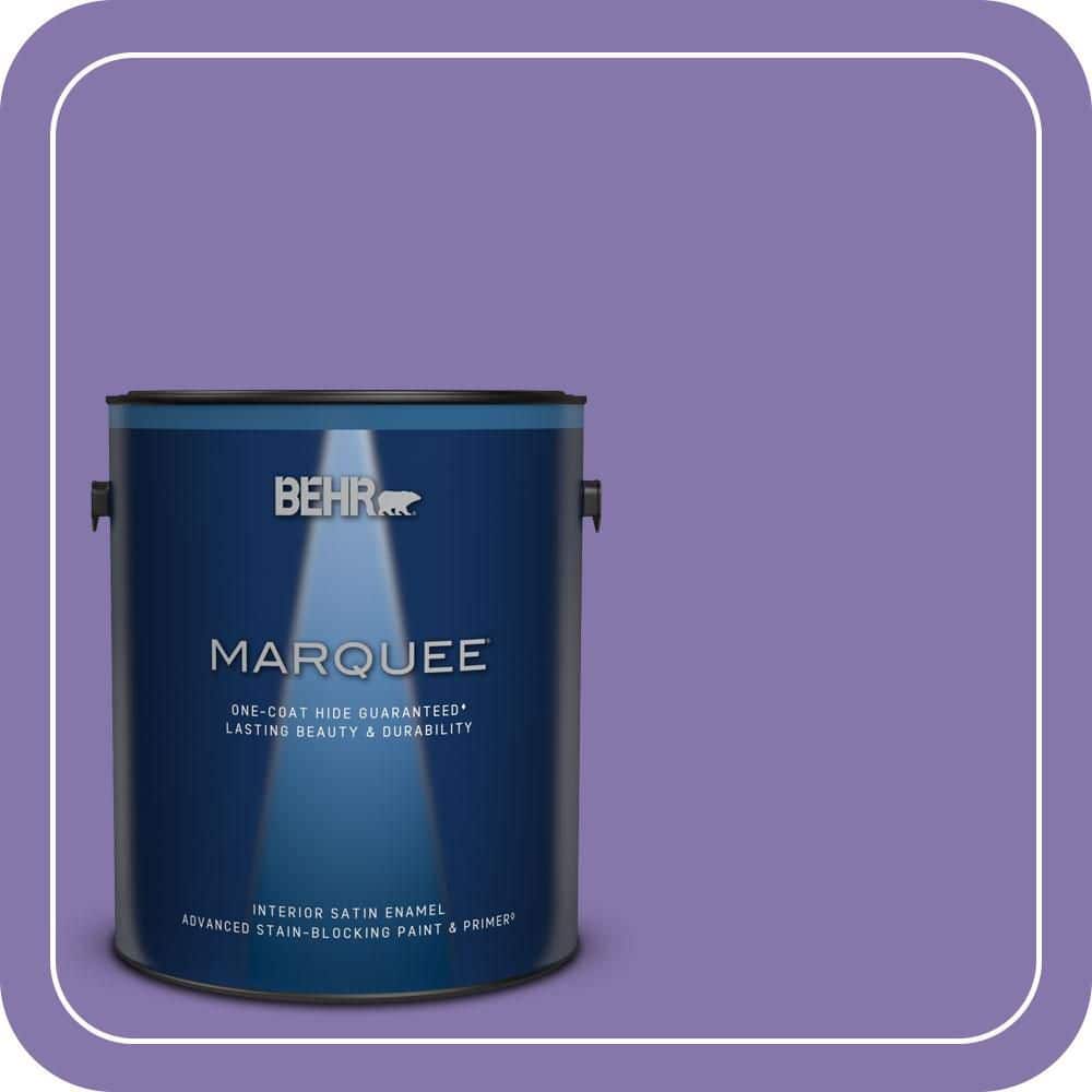 BEHR MARQUEE 1 gal. #640B-6 Grape Parfait Satin Enamel Interior Paint & Primer (1)