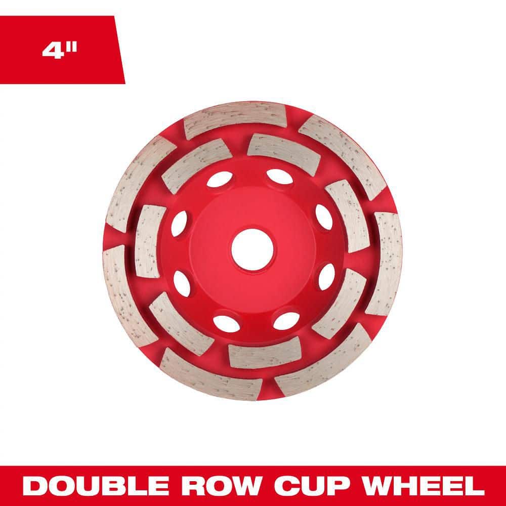 Milwaukee DIAMOND MAX Double Row Diamond Cup Wheel (1)