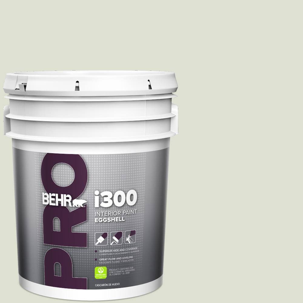 BEHR PRO 5 gal. #PPU10-12 Whitened Sage Eggshell Interior Paint