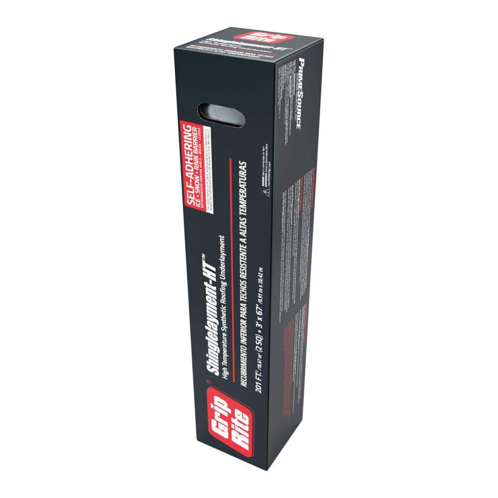 Grip-Rite 36 in. x 67 ft. (201 sq. ft.) High Temperature Self-Adhering Synthetic Roofing Underlayment (3)