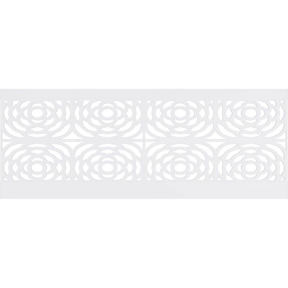Ekena Millwork 36 in. H x 94-1/2 in. W 23.64 sq. ft. Edinburg PVC Wainscot Paneling Kit (2)