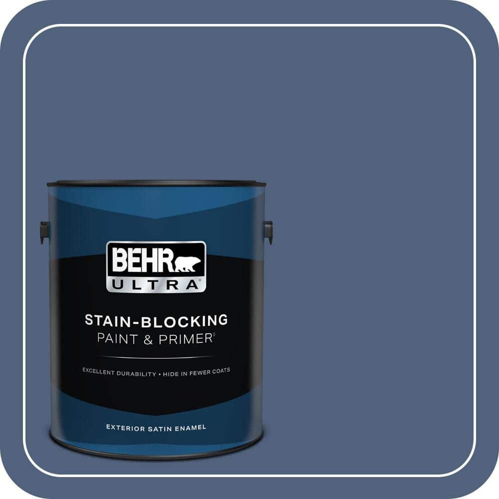 BEHR ULTRA 1 gal. #590F-6 Mesmerize Satin Enamel Exterior Paint & Primer